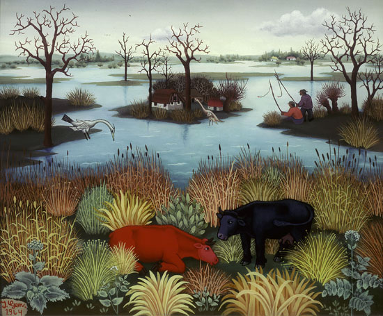 River Landscape, 1964 - Иван Генералич