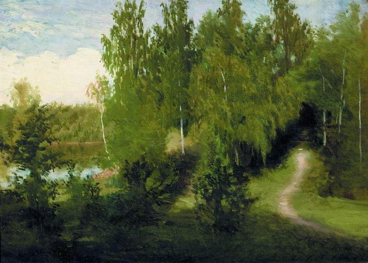Лесная тропинка, c.1870 - Иван Крамской