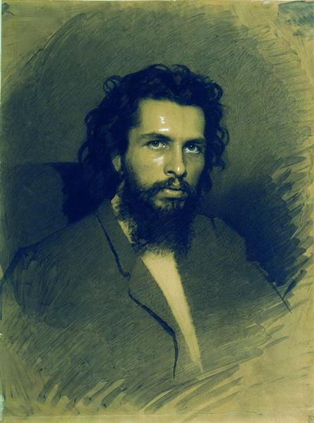 Portrait of the Artist Nikolay Andreyevich Koshelev, 1866 - 伊凡·克拉姆斯柯依
