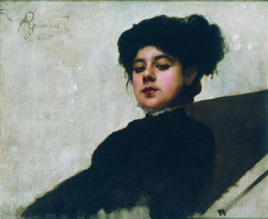 Portrait of unknown woman, 1883 - Ivan Kramskoy - WikiArt.org