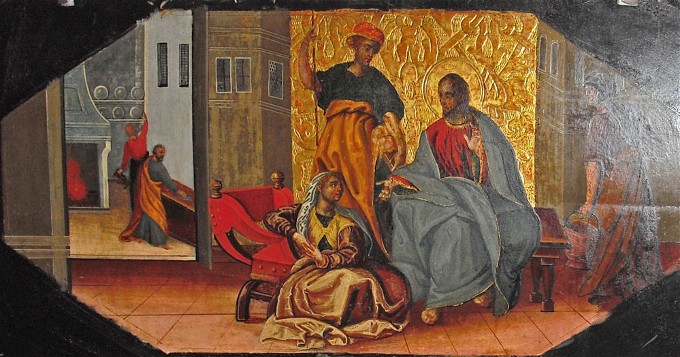 Ісус Христос у Марфи і Марії, 1697 - 1699 - Іван Руткович