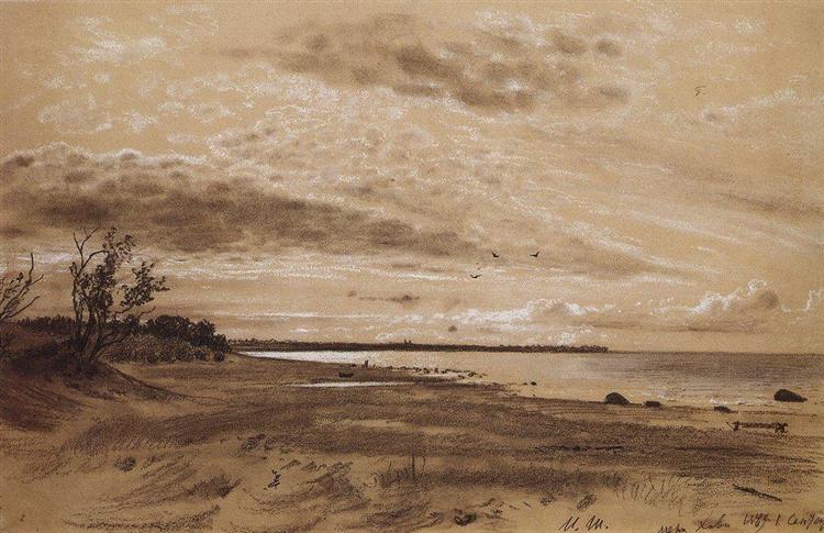 Beach. Mary-Howe, 1889 - Ivan Shishkin