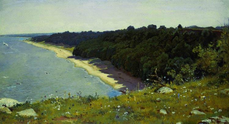 Na beira da praia, 1889 - Ivan Shishkin