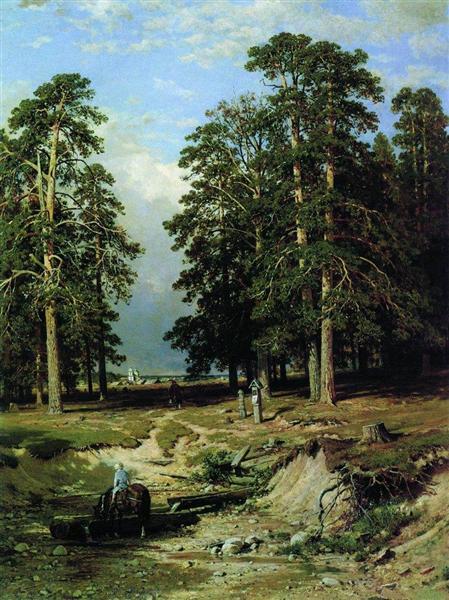 Riacho Sagrado próximo a Yelabuga, 1886 - Ivan Shishkin
