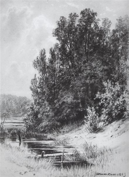 Stream, 1883 - Ivan Shishkin