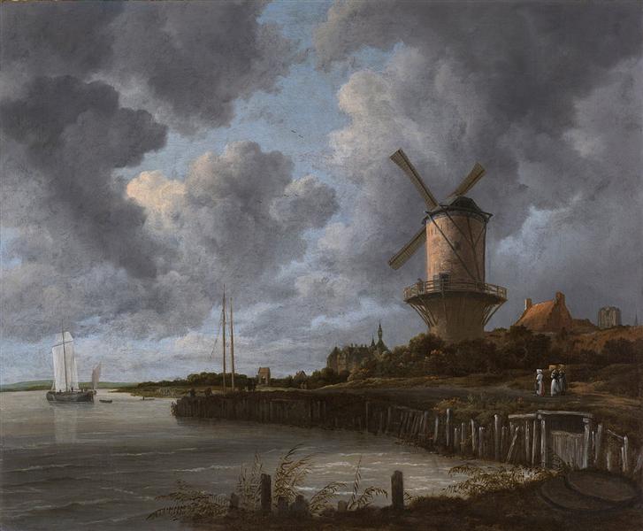 Tower Mill at Wijk bij Duurstede, Netherlands, 1670 - Якоб Исаакс ван Рёйсдал