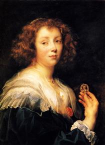 Anna of Austria, queen of France, mother of king Louis XIV