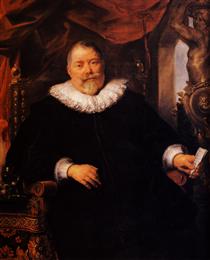 Portrait of Johan Wierts - Jacob Jordaens