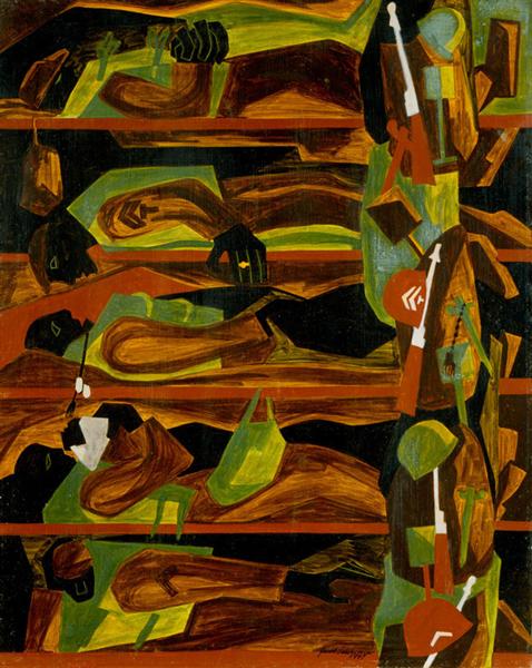 War Series: Shipping Out, 1947 - Jacob Lawrence