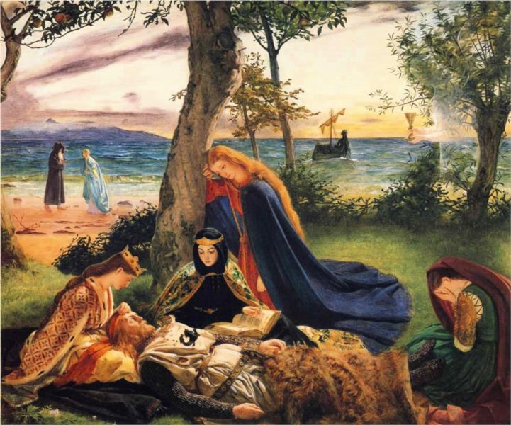 La Mort d'Arthur, 1860 - Джеймс Арчер