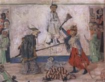 Skeletons Fighting over a Hanged Man - Джеймс Энсор