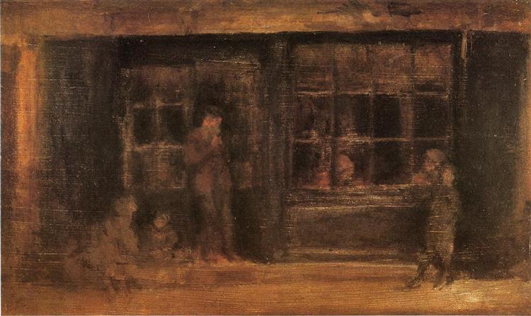 A Shop, 1884 - 1890 - James Abbott McNeill Whistler