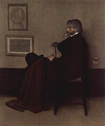 Arrangement in Grey and Black, No.2: Portrait of Thomas Carlyle - Джеймс Вістлер