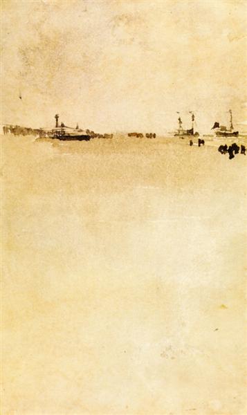 Beach Scene, c.1885 - c.1886 - James McNeill Whistler
