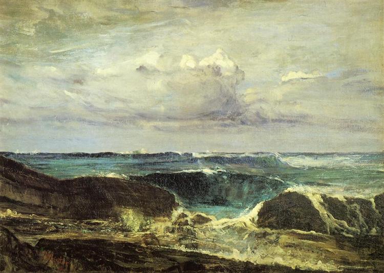 Blue and Silver - The Blue Wave Biarritz, 1862 - 惠斯勒