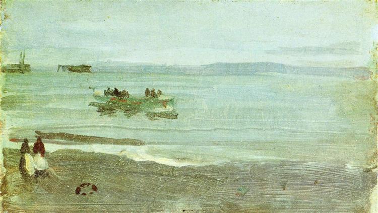 Grey and Silver Mist - Lifeboat, 1884 - Джеймс Эббот Макнил Уистлер