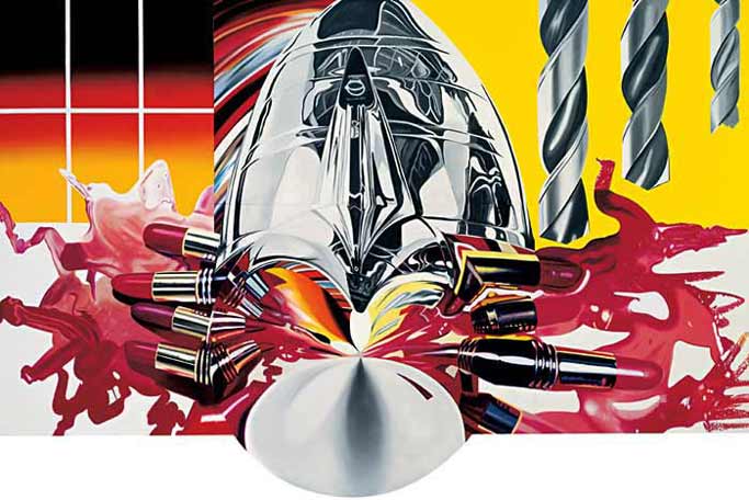 The Swimmer in the Econo-mist (painting 3), 1998 - James Rosenquist