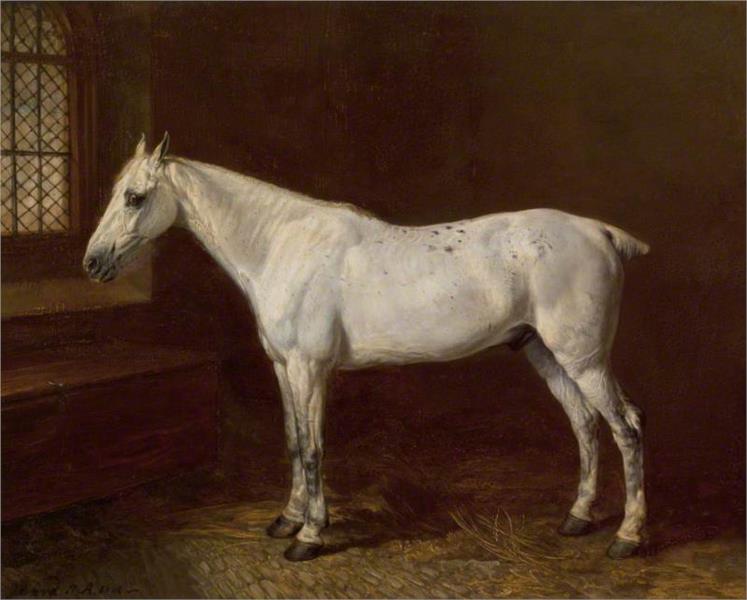 A Grey in a Stable, 1812 - James Ward