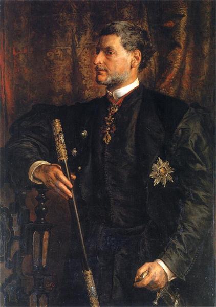 Portrait of Alfred Potocki, 1879 - Ян Матейко