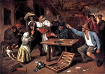 Argument over a Card Game - Jan Steen