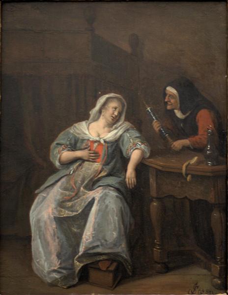 Sick woman, c.1660 - 1670 - Jan Havicksz Steen