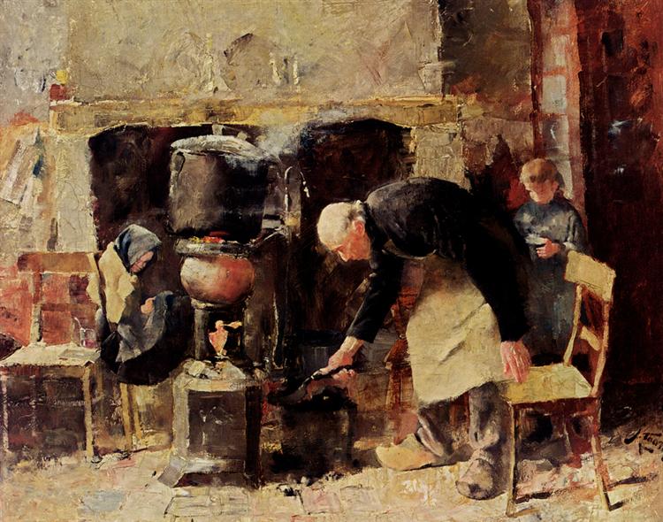Preparing The Meal, 1883 - Jan Toorop