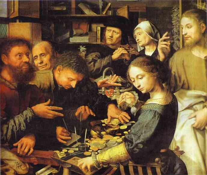 Jesus Summons Matthew to Leave the Tax Office, 1536 - Ян ван Хемессен