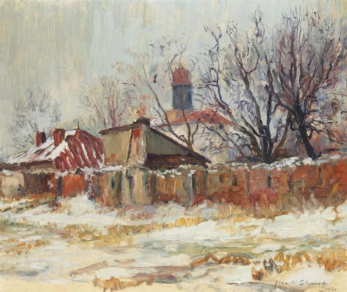 Peisaj de iarnă, 1922 - Жан Александр Стериади