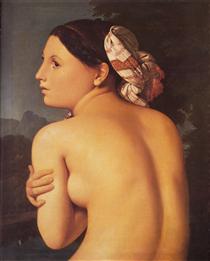 La Baigneuse à mi-corps - Jean-Auguste-Dominique Ingres
