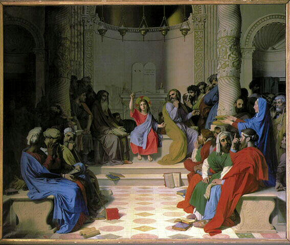 Jesus Among the Doctors, 1862 - Jean Auguste Dominique Ingres