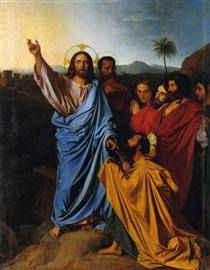 Christus übergibt Petrus die Schlüssel des Paradieses - Jean-Auguste-Dominique Ingres