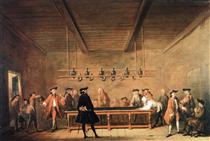 A Game of Billiards - Jean-Baptiste-Simeon Chardin