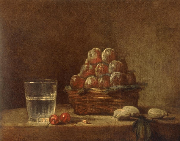 Basket of Plums, c.1759 - Jean Siméon Chardin