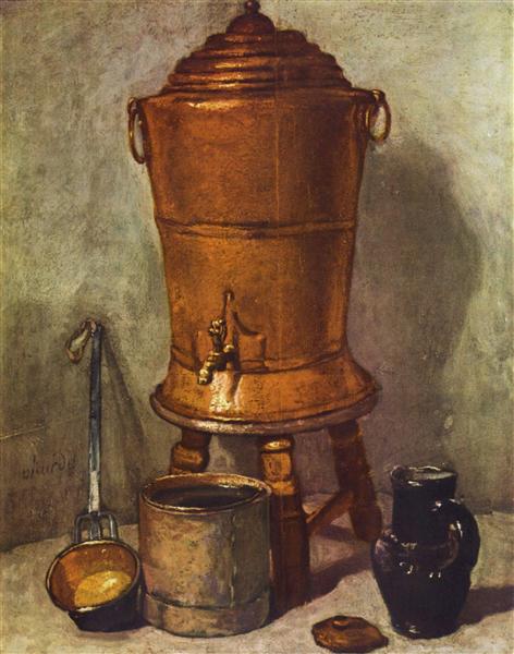 The Water Tank (Copper Urn), c.1734 - Jean-Baptiste-Siméon Chardin
