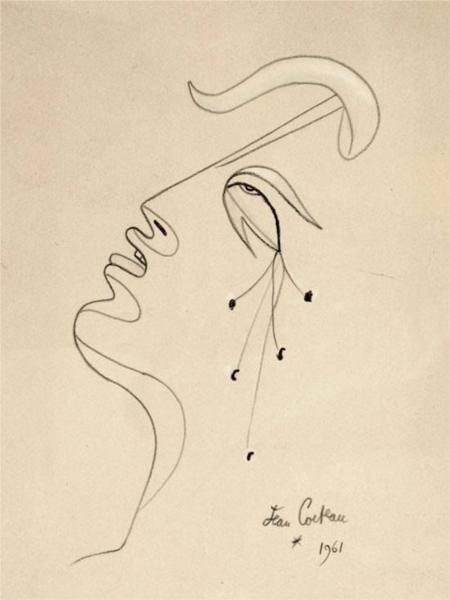 Profile, 1961 - Жан Кокто
