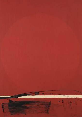 Metasphere rouge, 1965 - Jean Degottex