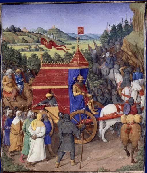 Triumph of Jehoshaphat over Adad of Assyria, 1470 - 1475 - Jean Fouquet