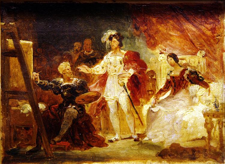 Francois the Ist in the studio of Rosso - Jean-Honore Fragonard