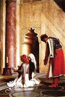 Greek youths who are being converted to Islam - Young Greeks at the Mosque - Jean-Leon Gerome
