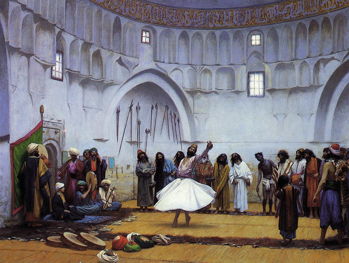 Whirling Dervishes, C1895   Jean Leon Gerome   WikiArtorg