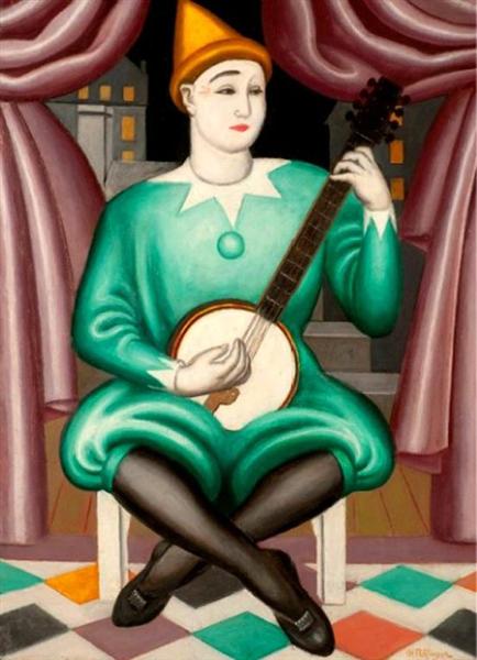 Clown au banjo, 1924 - Jean Metzinger