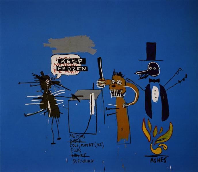 The Dingoes That Park Their Brains with their Gum, 1988 - Jean-Michel Basquiat