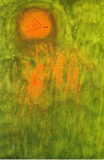Cabell perseguit per dos planetes - Joan Miró