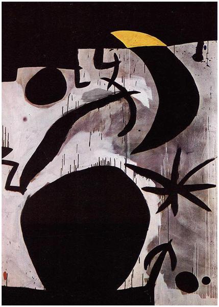 Woman and Birds in the Night, 1969 - 1974 - Joan Miro