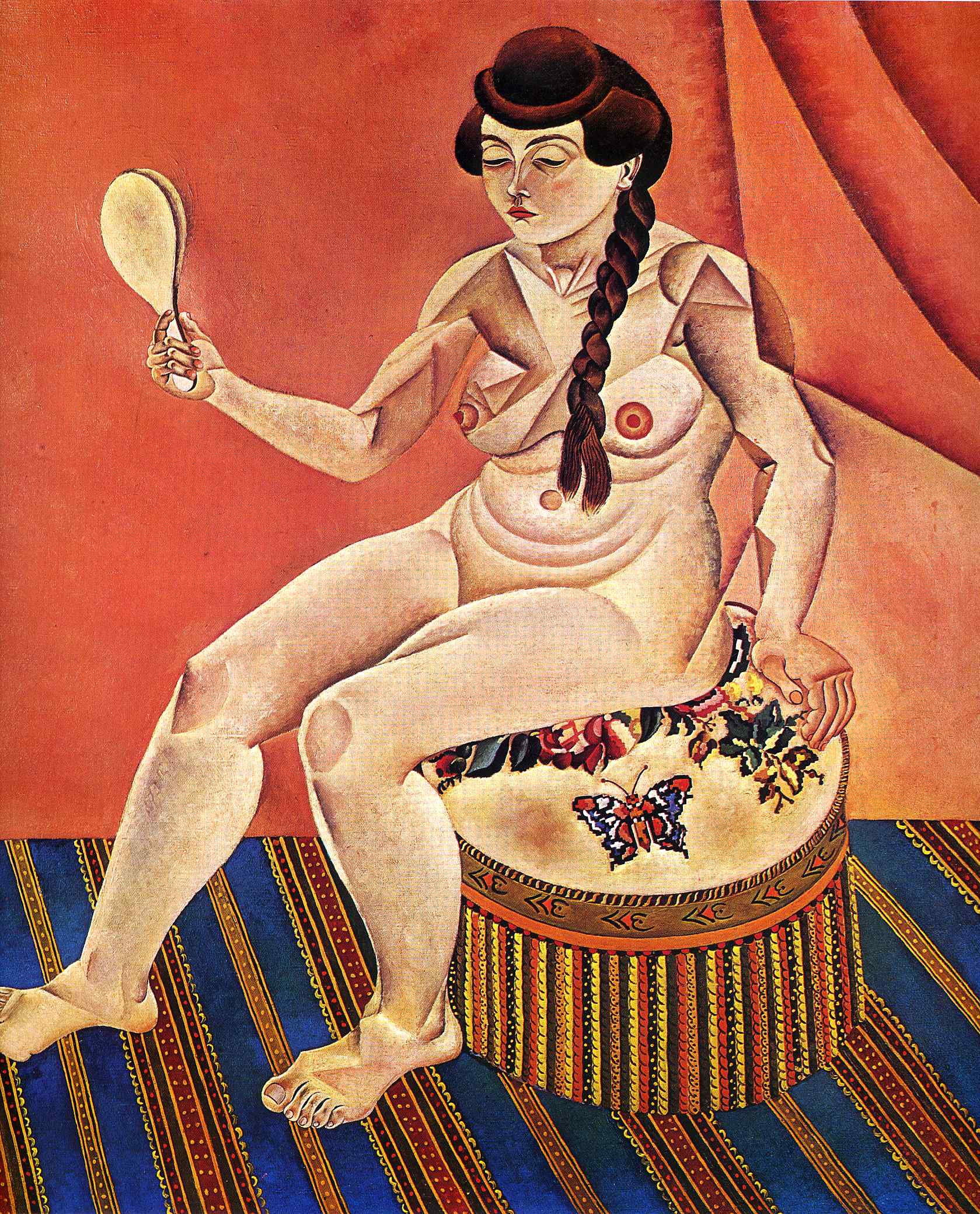 Nude With Mirror 1919 Joan Miro Wikiart Org