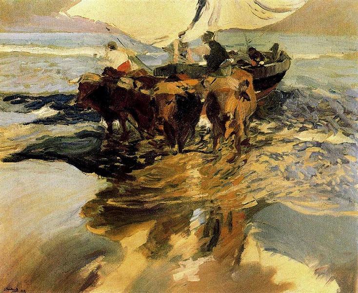 In Hope of the Fishing, 1913 - Joaquin Sorolla