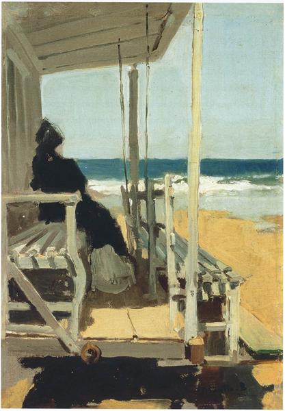 On San Sebastian beach, 1900 - Joaquin Sorolla