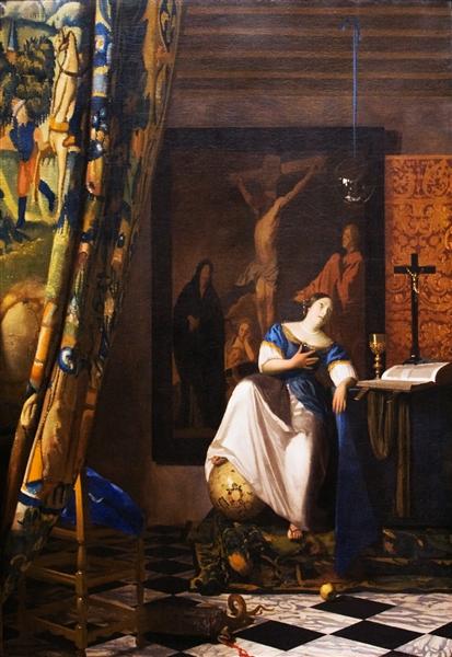 Allegory On Faith 1671 C 1674 Johannes Vermeer WikiArt Org   Allegory On Faith !Large 