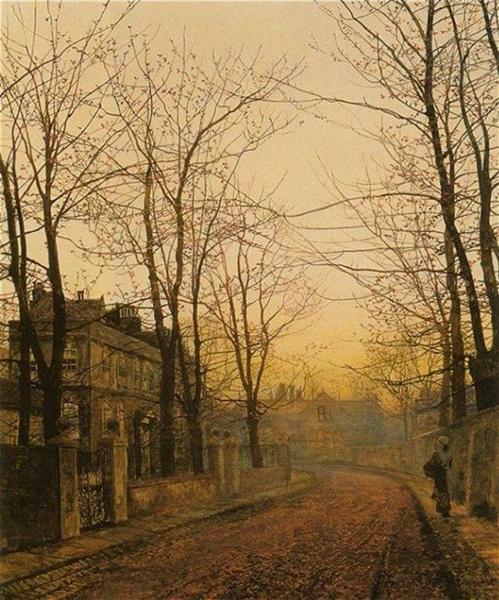 An Autumn Idyll, 1885 - Джон Эткинсон Гримшоу
