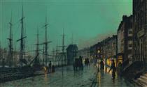 Barcos en el río Clyde - John Atkinson Grimshaw